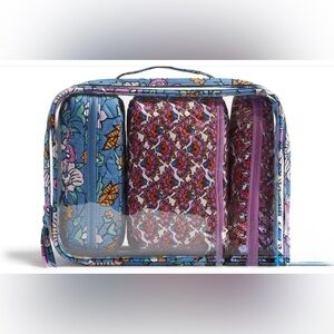 Vera Bradley 4 Piece Cosmetic Set in Wild Prairie